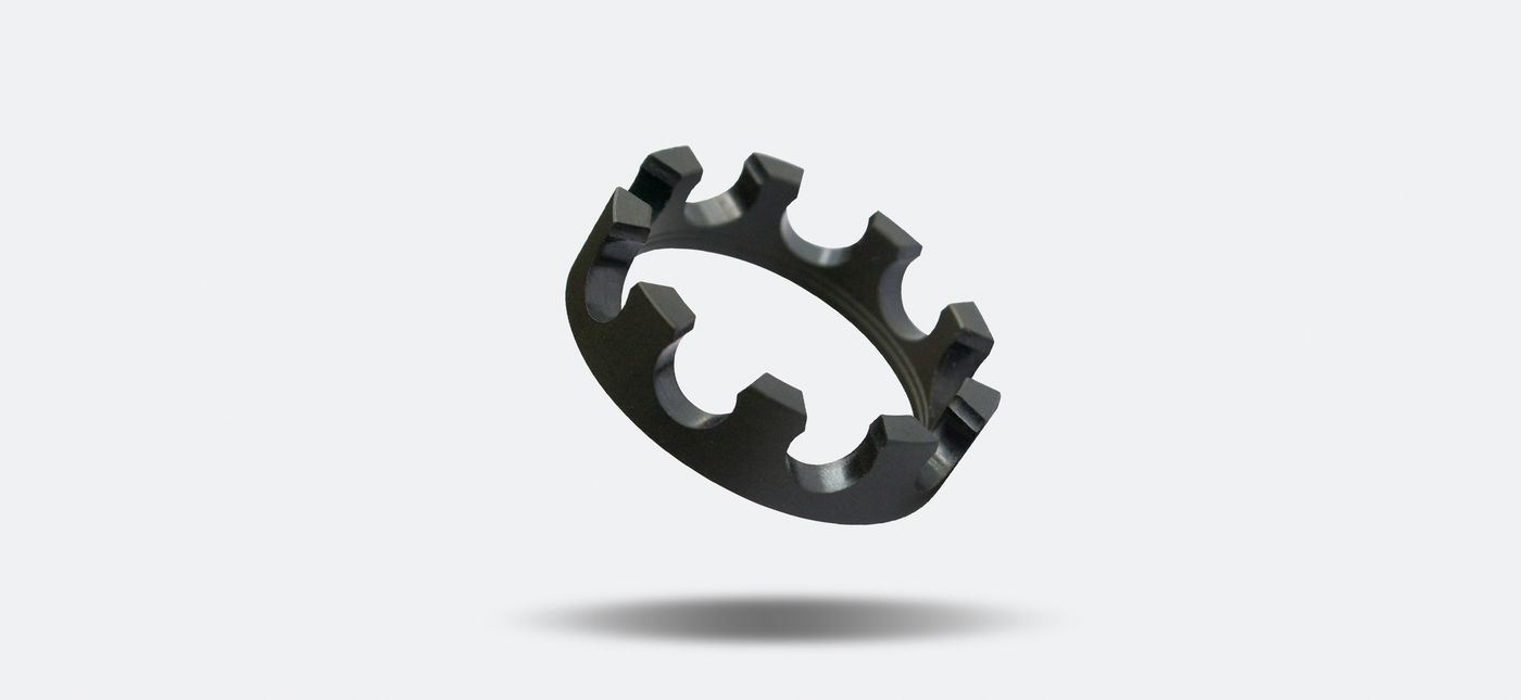 Precision micro-machined engineering-plastic part (9)